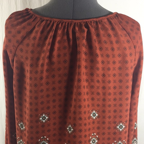 TIMING Women Long Elastic Sleeve Top Size Large - Picture 6 of 8